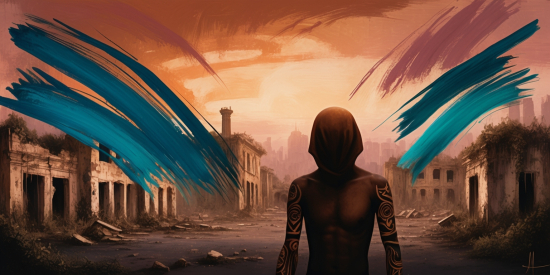 Brushstrokes of Resilience: Navigating a Crumbling World